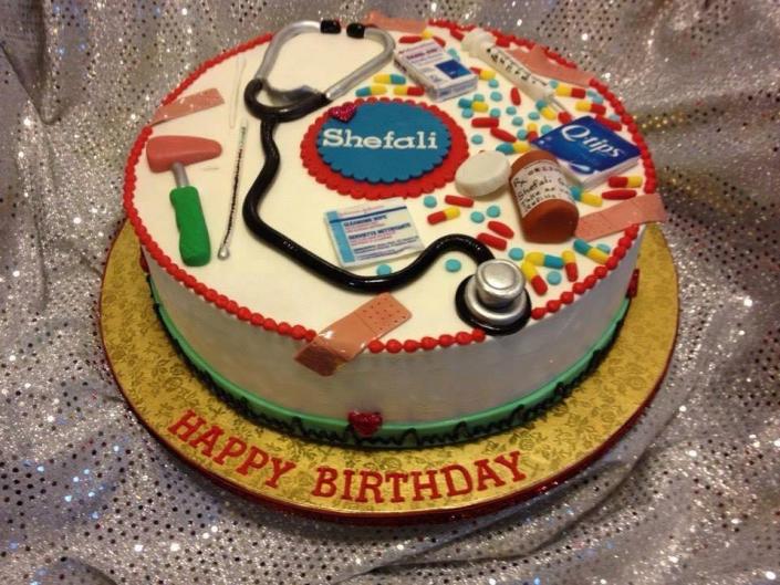 Nurse Themed Birthday Cake