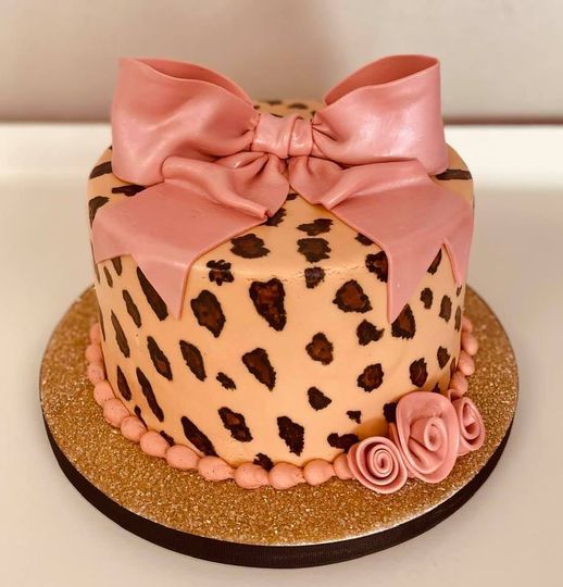 Cheetah Birthday Cake