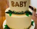 Hand-Painted Baby Shower Cake