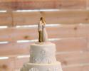 A truly elegant wedding cake with various depths.