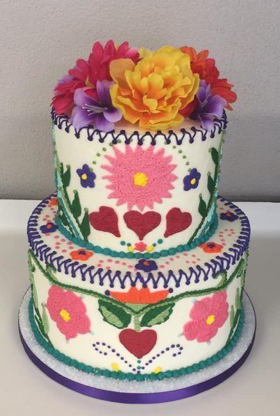 Fiesta Wedding Cake