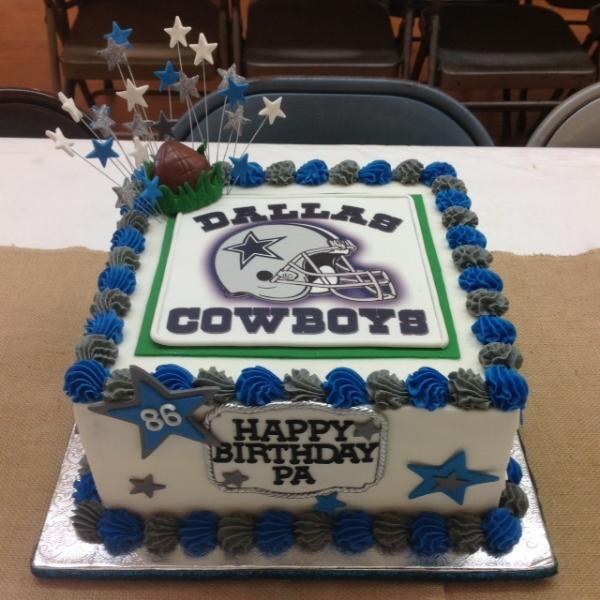 Dallas Cowboys Birthday Cake