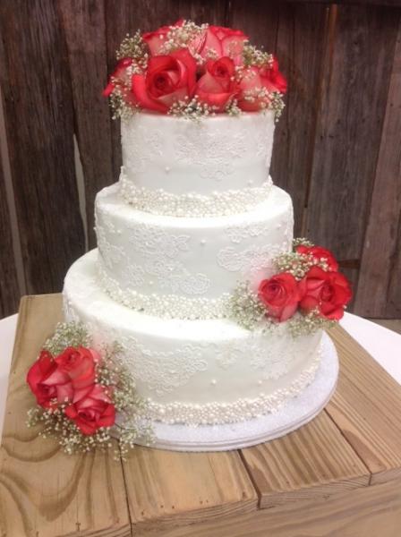 3 Tiered Wedding Cake