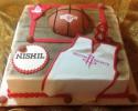 Houston Rockets Themed Cake