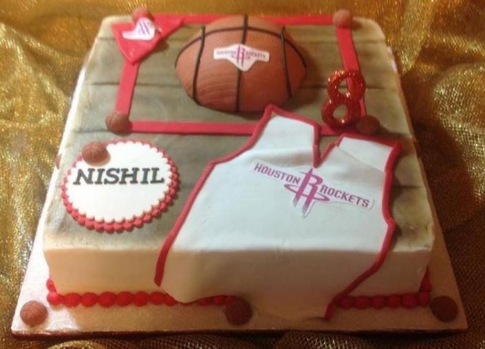 Houston Rockets Themed Cake