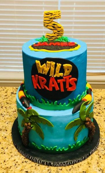 James' 5th Wild Kratts Birthday Cake