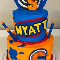 wyatt's 5th Birthday Nerf Cake